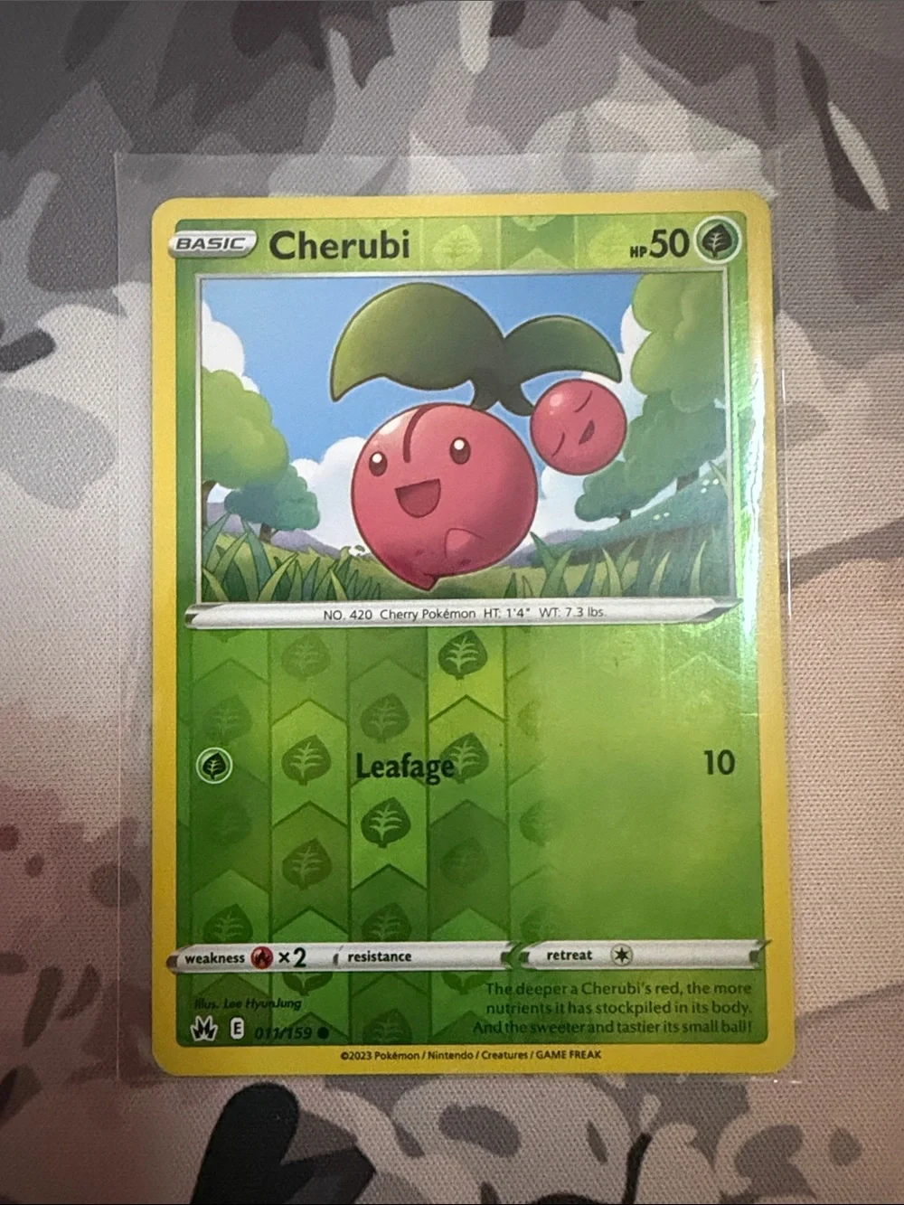 Cherubi Character Reverse Holo Pokémon Card Mini Lot 🍒 | 2 Cards ✨5/$25✨